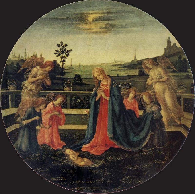 Filippino Lippi The Adoration of the Infant Christ France oil painting art